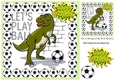 A dino footballer in green! 8x8 (two)
