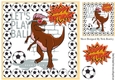 A dino footballer in brown! 8x8 (three)
