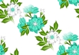 pretty turq/ white flowers backing paper (big)