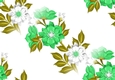pretty green/ white flowers backing paper (big)