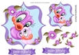Cute little birds mothers love with flowers toppers ( two)