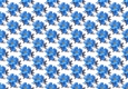 Pretty exotic blue and grey flowers backing paper (small)