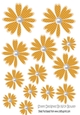 Pretty gold polkadot flower petals with pearls cutouts