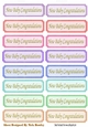 New Baby Congratulations Tags  with gold script a variety of colours cut outs