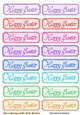 Happy Easter Tags  lots of  lovely colours cut outs