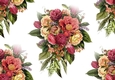   Beautiful vintage flowers backing paper (Big)