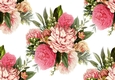 Beautiful pink vintage flowers backing paper (Big) 2