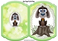 Cute puppy on lace bracket card