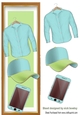 Tall DL With Male Accessories in turq/green