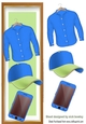 Tall DL With Male Accessories in blue/green