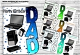 4 Over the edge, computers for DAD Birthday/ stars card/f mini kit
