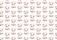 Cue tkitten with pink roses backing paper