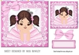 Cute little ballerina in pink (one) 7x7