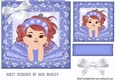 Cute little ballerina in blue red hair (four) 7x7