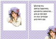 Lovely vintage lady in lilac polkadot A5 Frame card front/insert