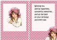 Lovely vintage lady in pink polkadot A5 Frame card front/insert