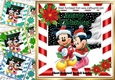 4 Cute minnie and mickey in the snow 8x8 card fronts mini kit