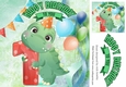 Lovely Balloons for Dinos (1st) Birthday 8x8
