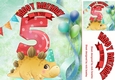 Lovely Balloons for Dinos (5th) Birthday 8x8