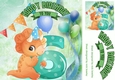 Lovely Balloons for Dinos (6th) Birthday 8x8