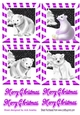 4 cute christmas white polar bears toppers