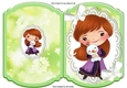 Sweet girl with animal on lace bracket card (three)