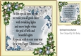 Winter blue with baubles verse card front/insert 8x8 (three)