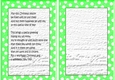 Green/white spot frame with christmas verse (one) A5