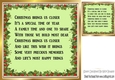 Pretty holly and berry 8x8 card front/insert with verse
