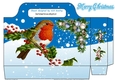 Pretty tote  bag with snow scene, and robin