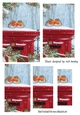 Lovely Robins on a post box in the snow pyramids (two)