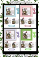  4 Pretty robins on a lantern in a 6x6 snow scene card fronts mini kit