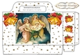 Lovely Angel with gold stars and bells tote bag (two)
