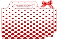 red polkadot tote bag with bow