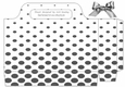 silver polkadot tote bag with bow