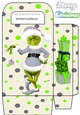 Large Gift Bag with cheeky elf grinch (silver)
