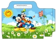 mickey with friends, in the meadow tote bag