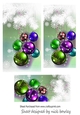 Pretty christmas baubles pyramids (two)