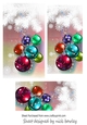 Pretty christmas baubles pyramids (three)