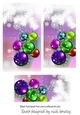Pretty christmas baubles pyramids (four)