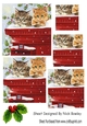 Cute kittens and holly with pillar box pyramids