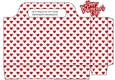 lovely small red heart tote gift bag