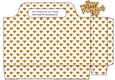 lovely small gold heart tote gift bag