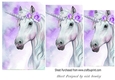 Purple and white unicorn pyramids