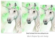 green and white unicorn pyramids