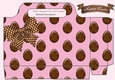 Easter Chocolate tote gift bag (pink)