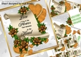 Lovely gold roses on a scroll with a verse 8x8 mini kit