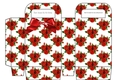 Pretty red roses with bow small gift bag