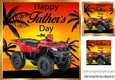 quad bike with sunset and palm trees 8x8 (FATHERS DAY)