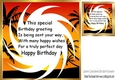 sunset and palm trees 8x8 (BIRTHDAY insert/card front